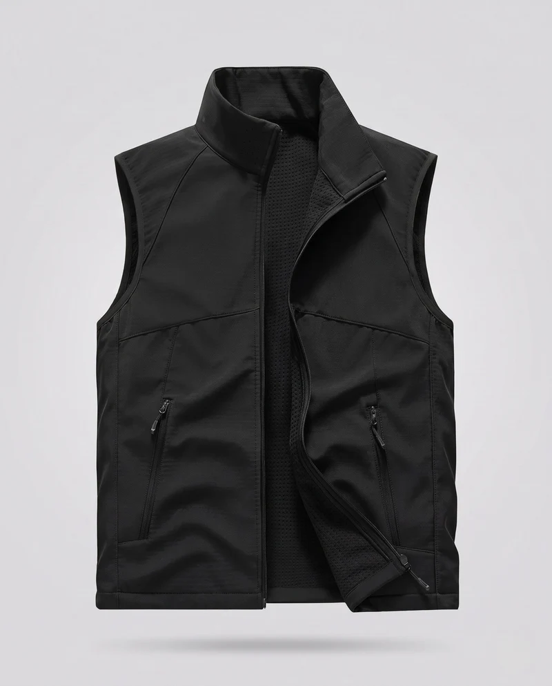 Damen Sportliche Funktionsweste Nord Taschen