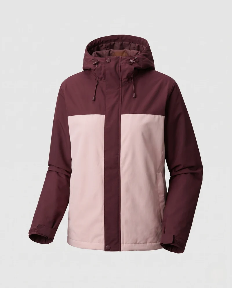 Damen Steppjacke mit Kapuze und Kunstfellbesatz Nord Taschen