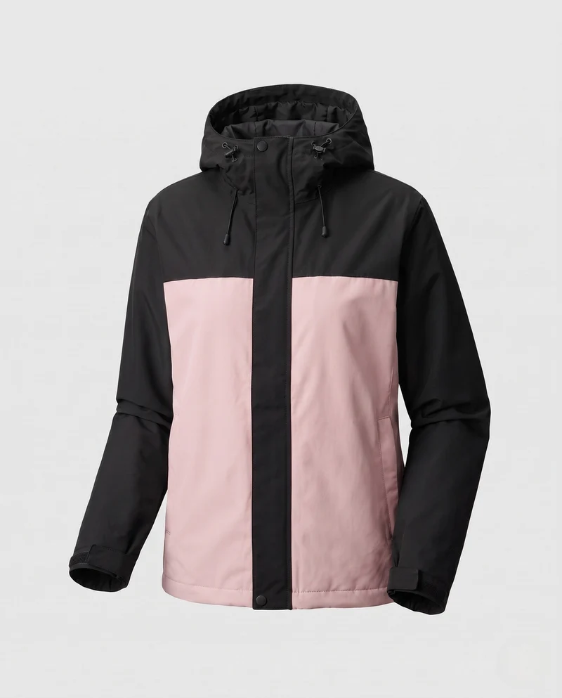 Damen Steppjacke mit Kapuze und Kunstfellbesatz Nord Taschen
