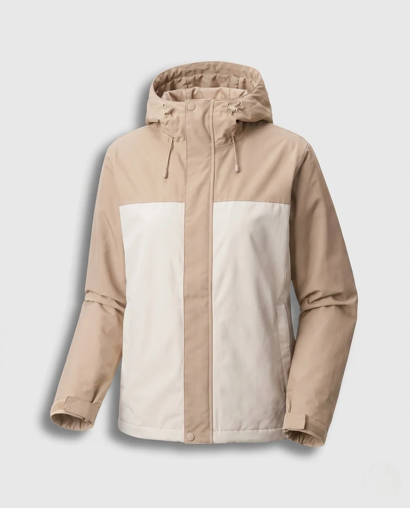 Damen Steppjacke mit Kapuze und Kunstfellbesatz Nord Taschen