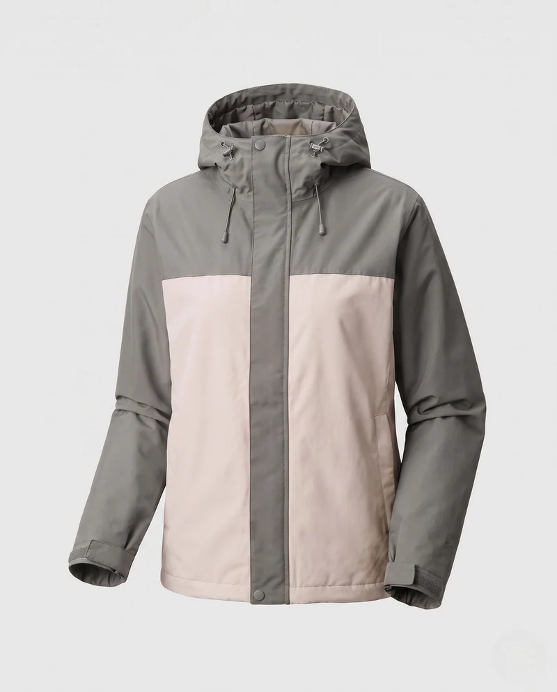 Damen Steppjacke mit Kapuze und Kunstfellbesatz Nord Taschen