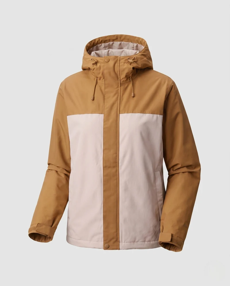 Damen Steppjacke mit Kapuze und Kunstfellbesatz Nord Taschen