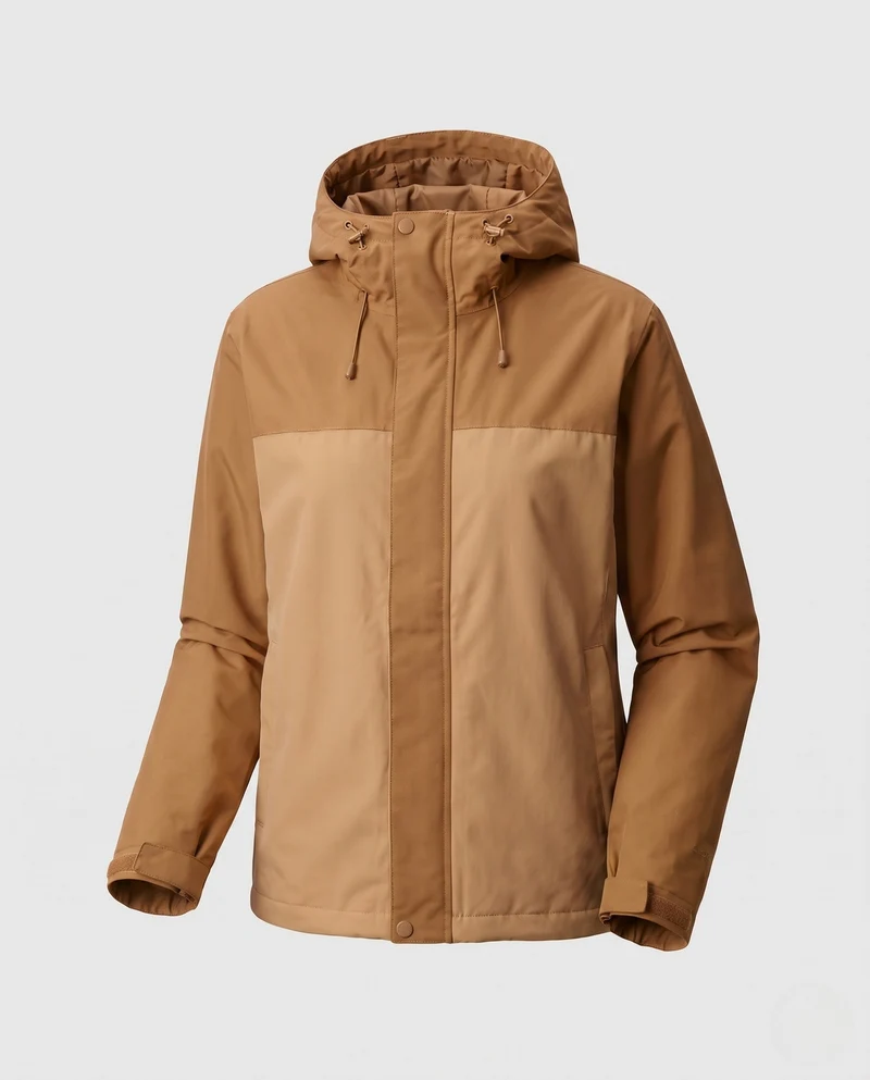 Damen Steppjacke mit Kapuze und Kunstfellbesatz Nord Taschen