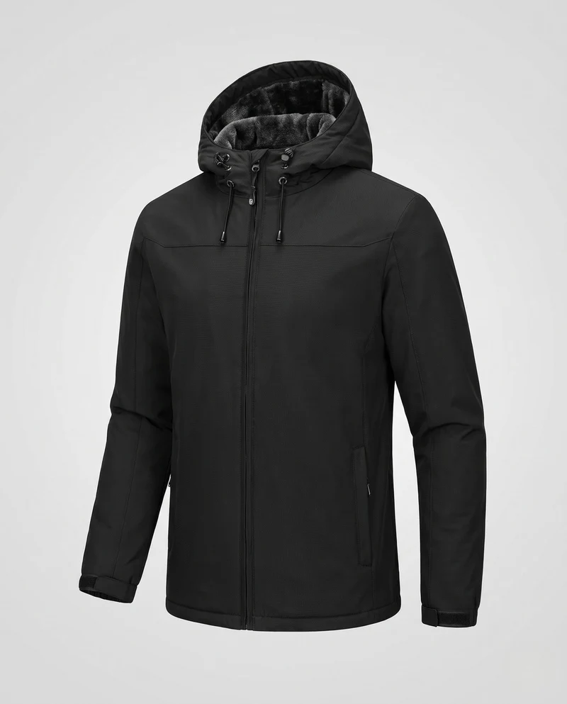 Herren Wetterfeste Outdoorjacke mit Fleece-Futter Nord Taschen