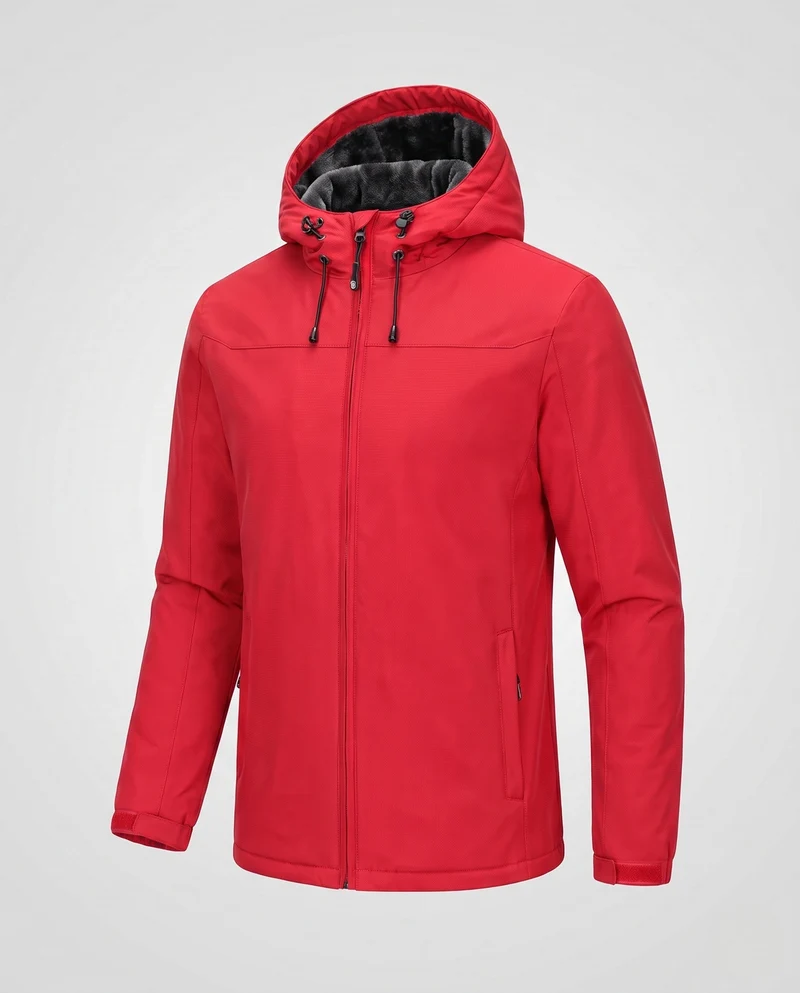 Herren Wetterfeste Outdoorjacke mit Fleece-Futter Nord Taschen