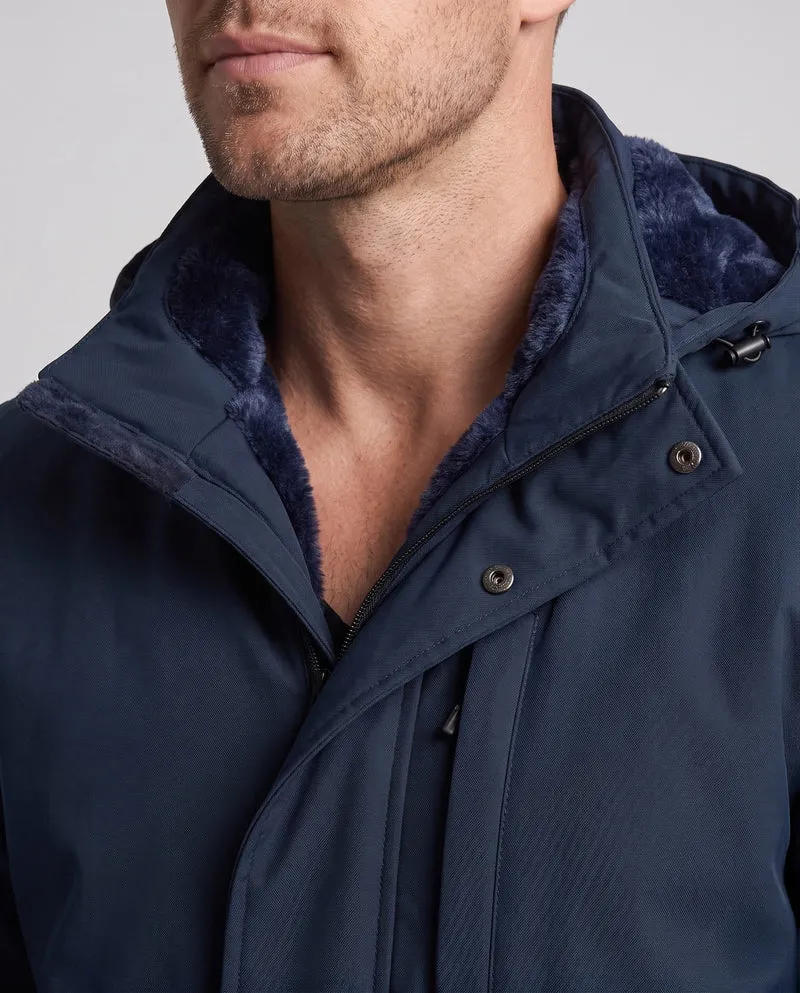 Herren Wetterfeste Übergangsjacke mit Fleece-Futter Nord Taschen