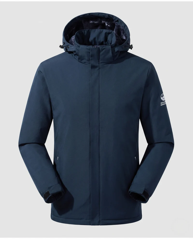 Herren Wetterfeste Übergangsjacke mit Fleece-Futter Nord Taschen
