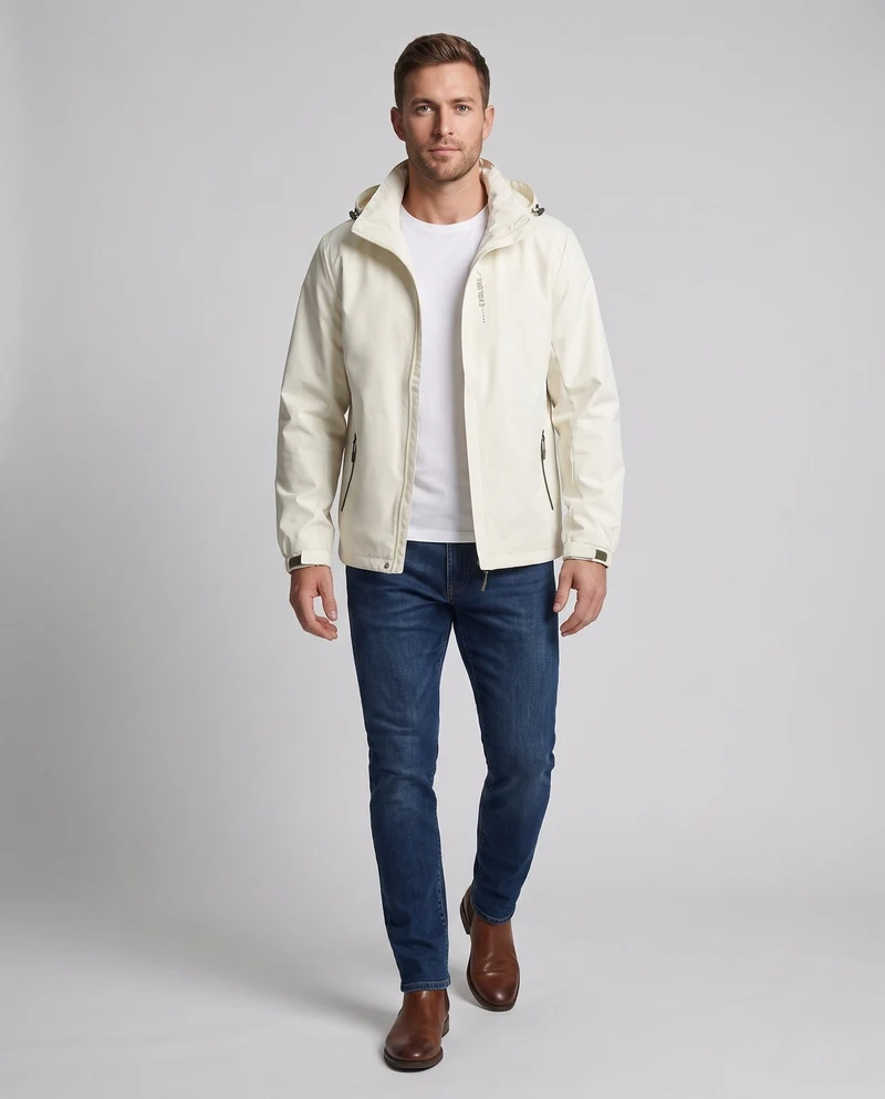 Herren Wind- und Wasserabweisende Sportjacke Nord Taschen