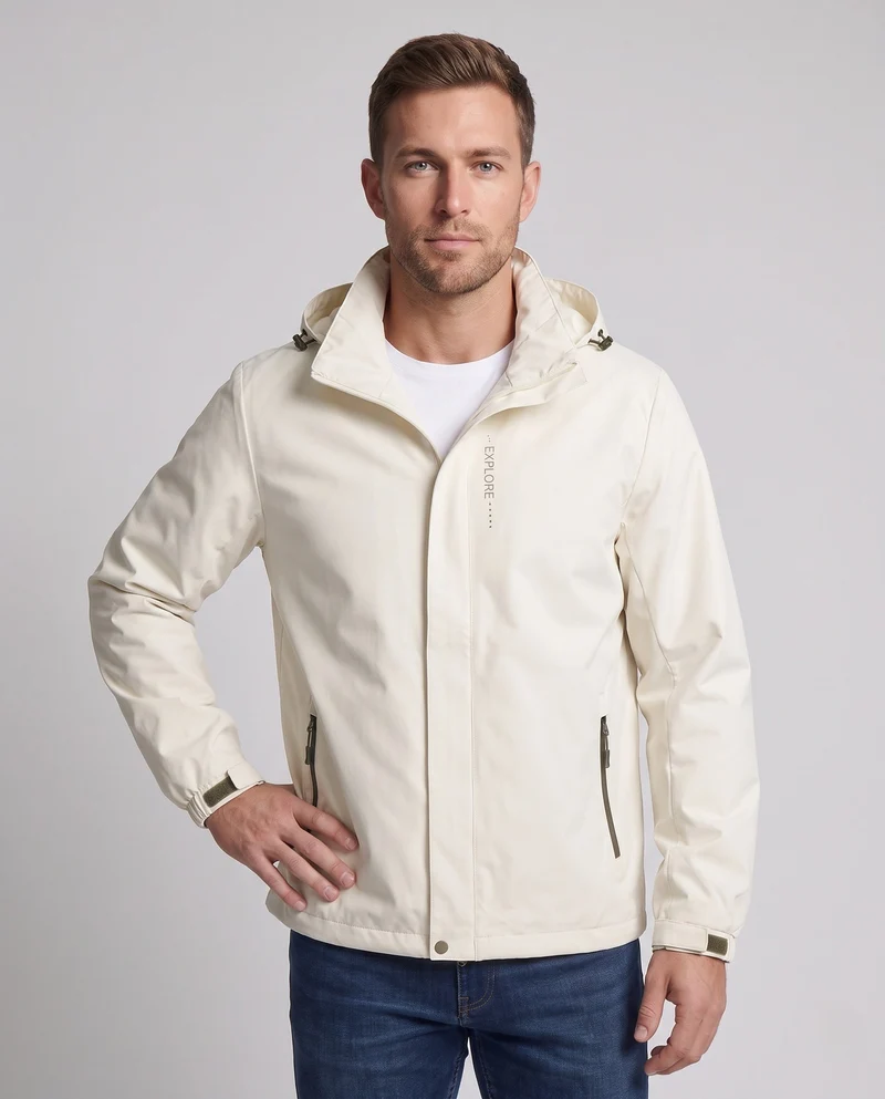 Herren Wind- und Wasserabweisende Sportjacke Nord Taschen