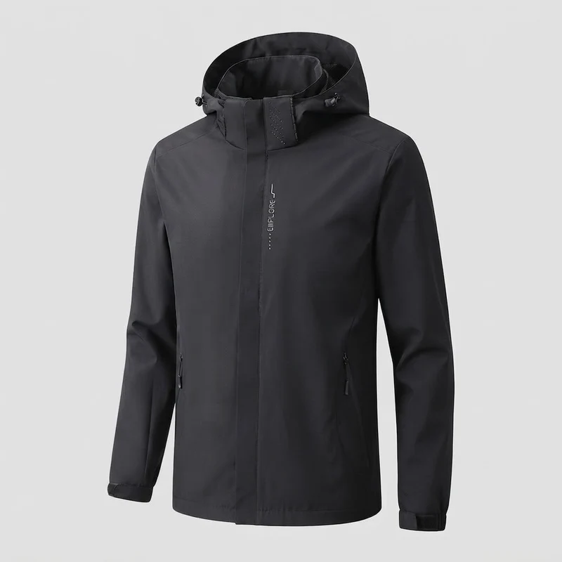 Herren Wind- und Wasserabweisende Sportjacke Nord Taschen