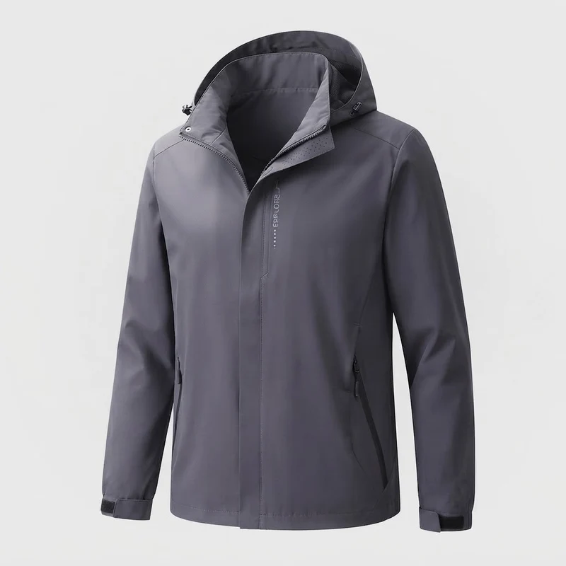 Herren Wind- und Wasserabweisende Sportjacke Nord Taschen