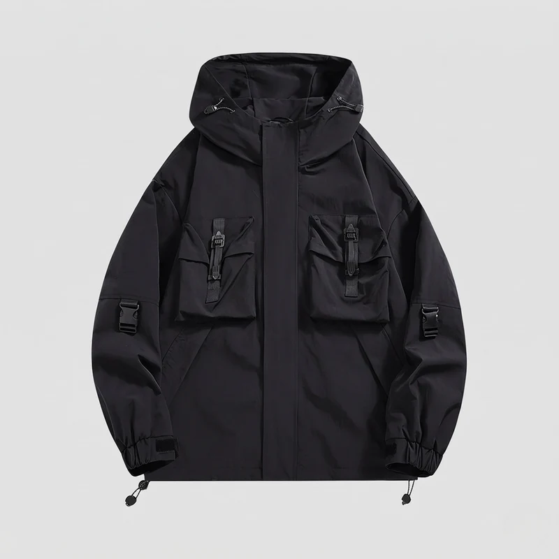 Herren Winddichte Multifunktionsjacke Nord Taschen