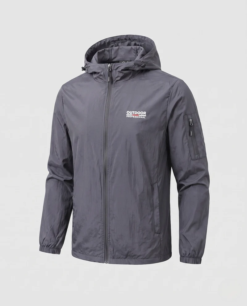 Herren Winddichte Sportjacke Nord Taschen