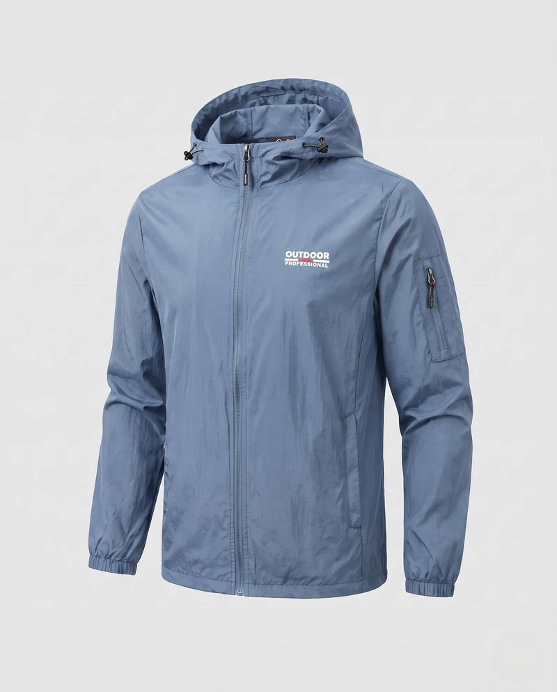 Herren Winddichte Sportjacke Nord Taschen