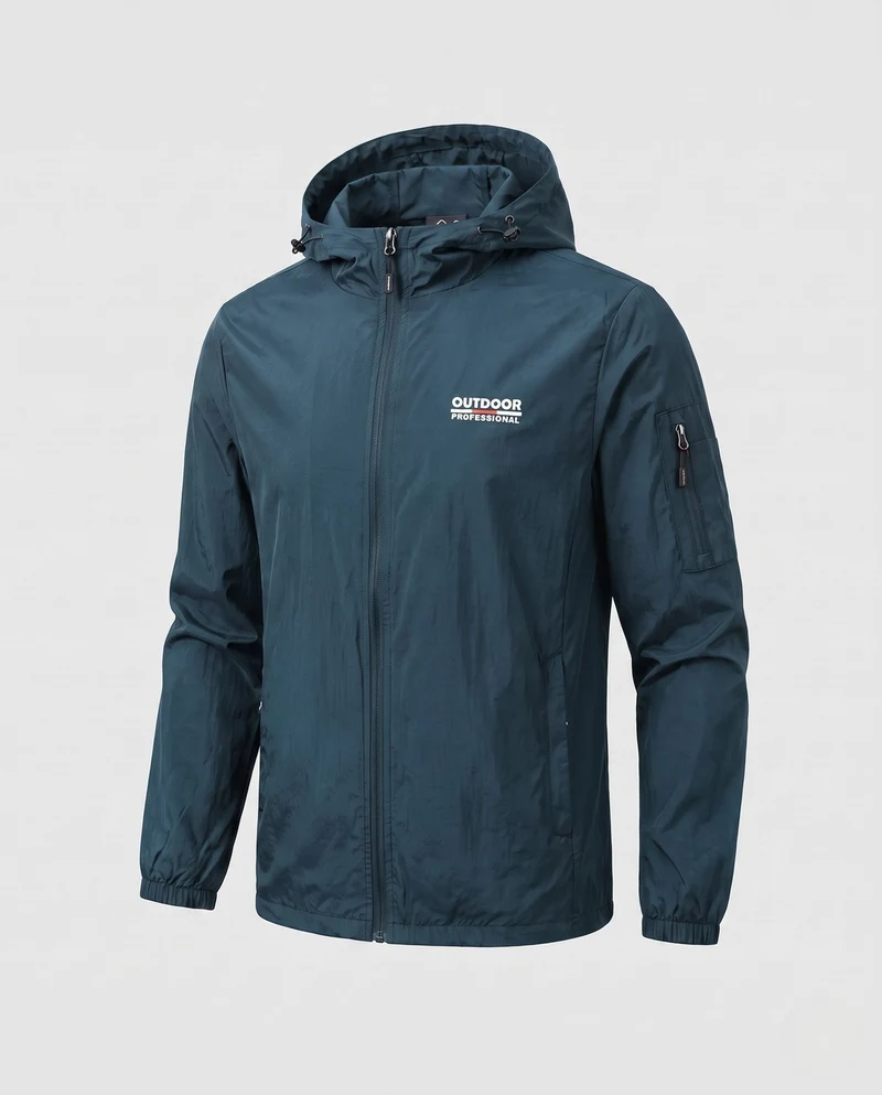 Herren Winddichte Sportjacke Nord Taschen