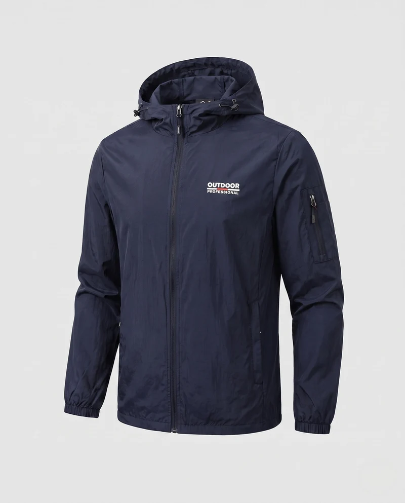 Herren Winddichte Sportjacke Nord Taschen