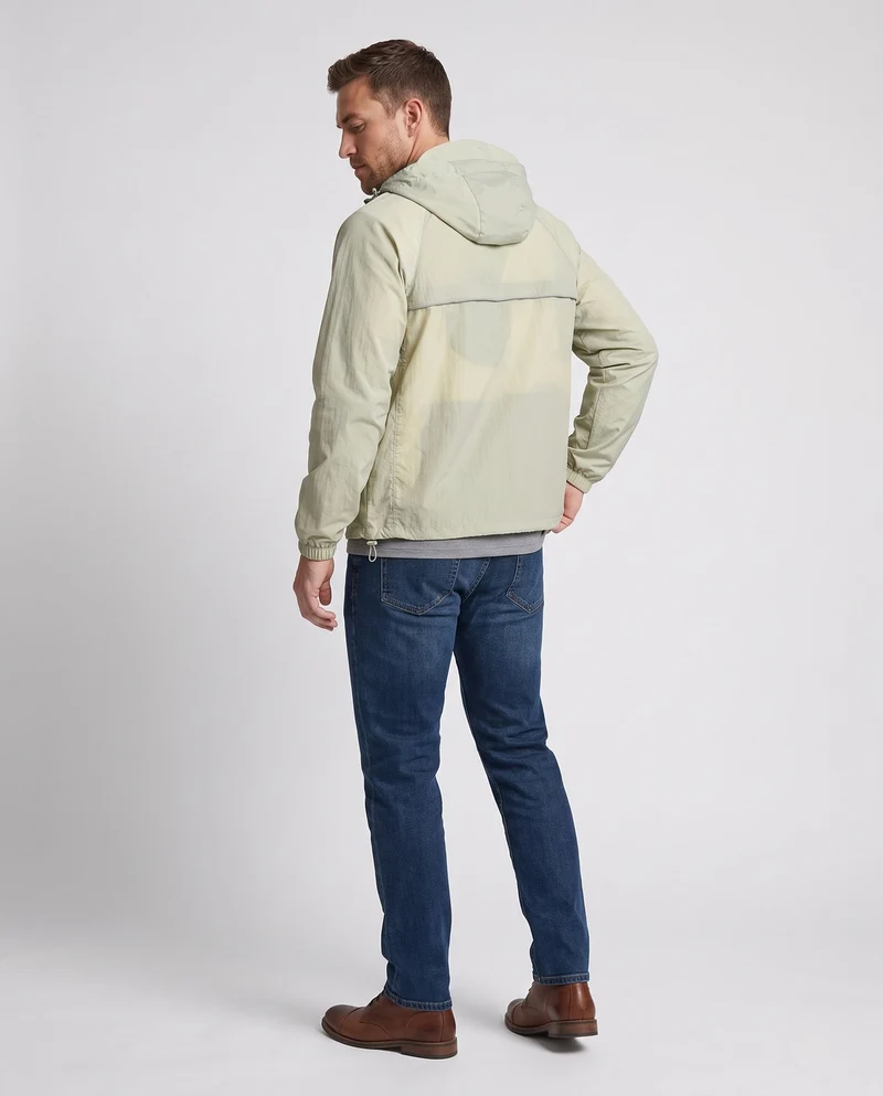 Unisex leichte Wind- und wasserabweisende Kapuzen-Übergangsjacke mit reflektierenden Details