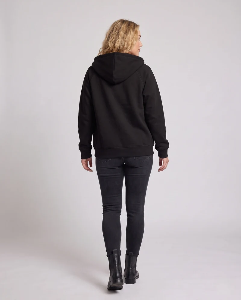 Unisex Oversize-Fleece-Zipjacke im Minimalstil mit Kapuze und Kängurutaschen
