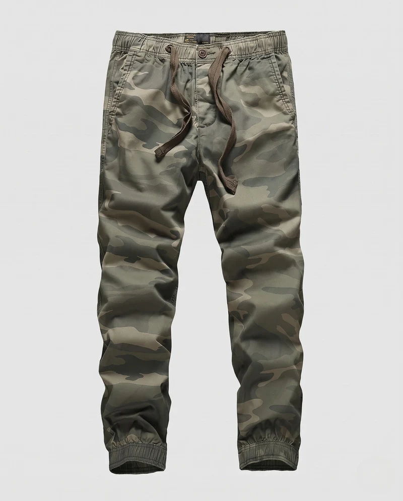 Herren Slim Fit Chino Jogger mit elastischem Bund und Kordelzug Nord Taschen