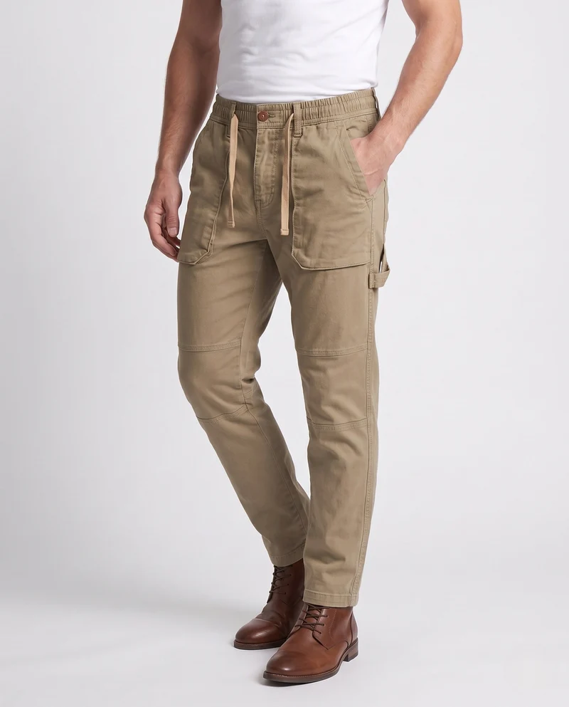 Herren Cargo-Jogginghosen mit elastischem Bund, Kordelzug und aufgesetzten Taschen Nord Taschen