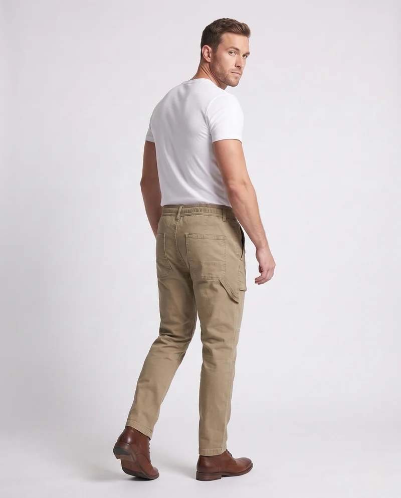 Herren Cargo-Jogginghosen mit elastischem Bund, Kordelzug und aufgesetzten Taschen Nord Taschen