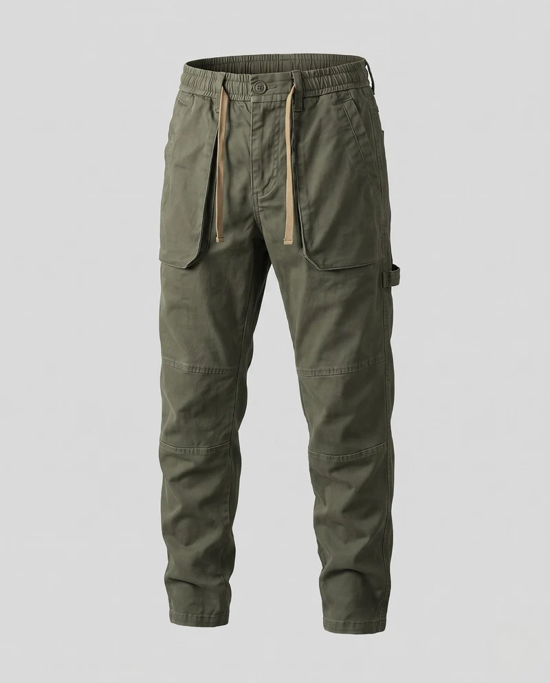 Herren Cargo-Jogginghosen mit elastischem Bund, Kordelzug und aufgesetzten Taschen Nord Taschen