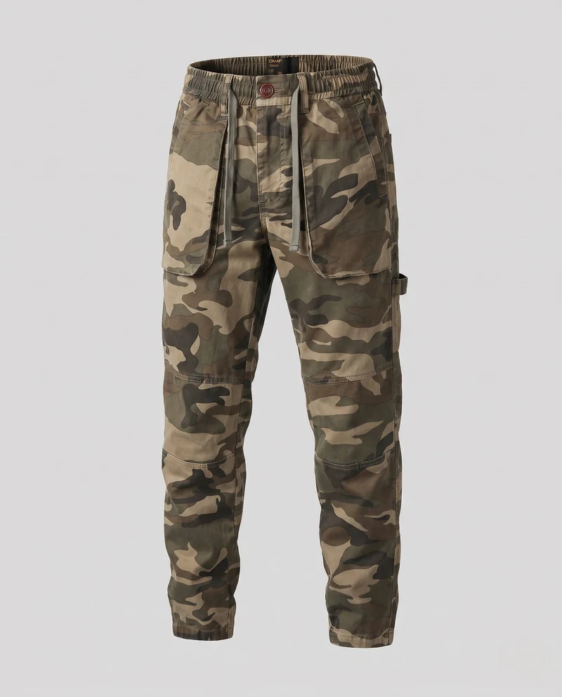 Herren Cargo-Jogginghosen mit elastischem Bund, Kordelzug und aufgesetzten Taschen Nord Taschen