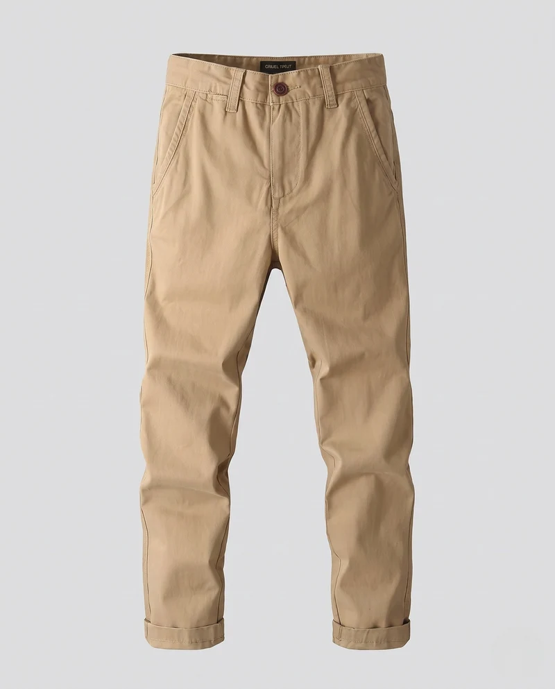 Herren Chino-Hosen im Camouflage-Design, maßgeschneidert und tapered mit aufgerolltem Saum Nord Taschen
