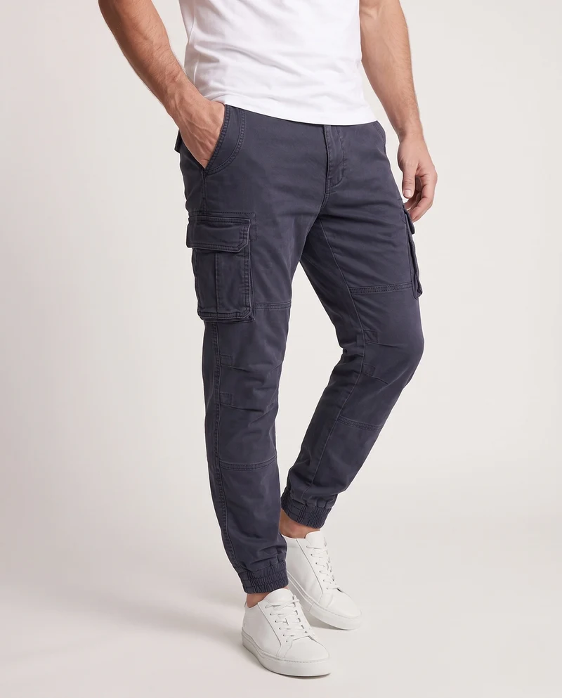 Herren Cargo Jogger Pants mit verstärkten Knien, Mehrfächertaschen und elastischen Bündchen Nord Taschen
