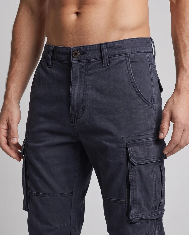 Herren Cargo Jogger Pants mit verstärkten Knien, Mehrfächertaschen und elastischen Bündchen Nord Taschen