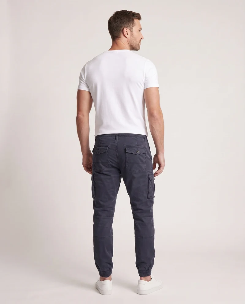 Herren Cargo Jogger Pants mit verstärkten Knien, Mehrfächertaschen und elastischen Bündchen Nord Taschen