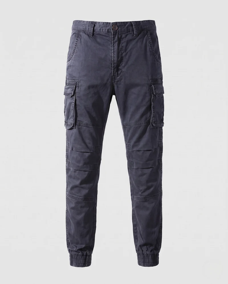 Herren Cargo Jogger Pants mit verstärkten Knien, Mehrfächertaschen und elastischen Bündchen Nord Taschen