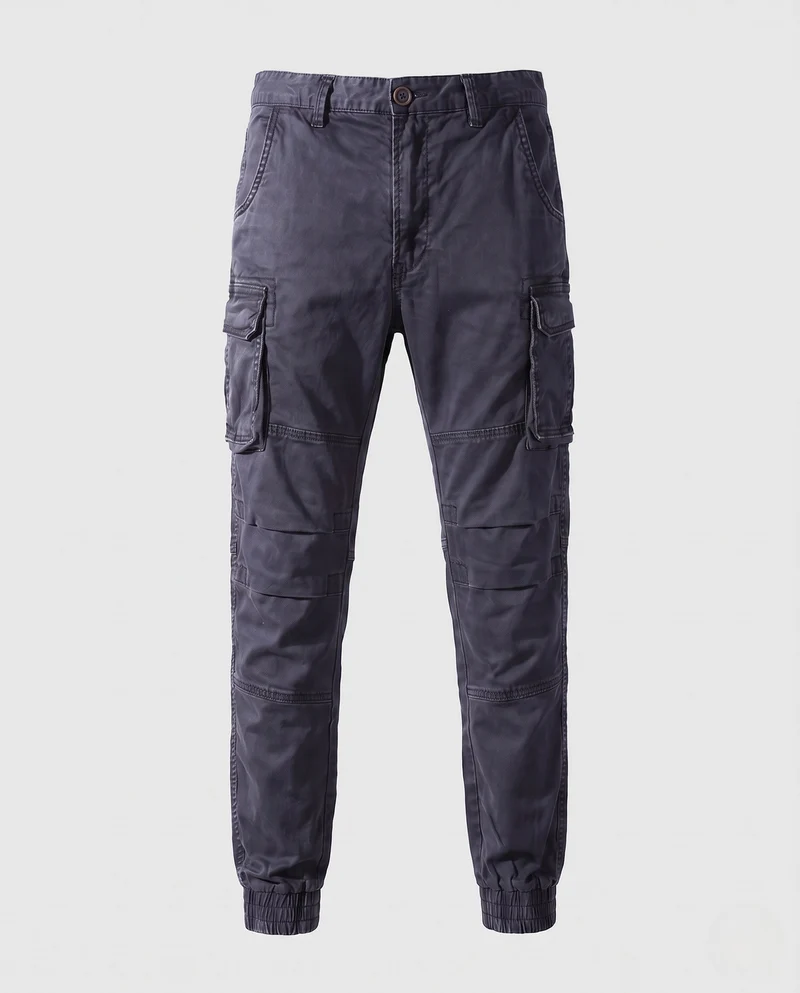 Herren Cargo Jogger Pants mit verstärkten Knien, Mehrfächertaschen und elastischen Bündchen Nord Taschen