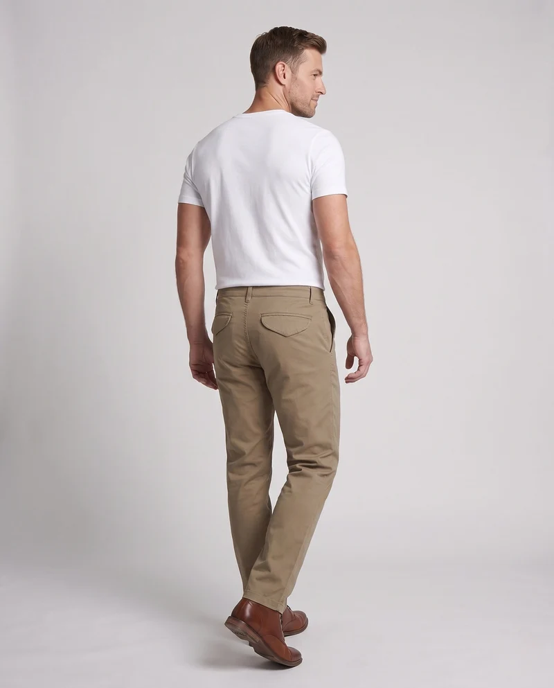 Herren atmungsaktive Reisecord-Hosen mit Stretch und umgeschlagenem Saum Nord Taschen