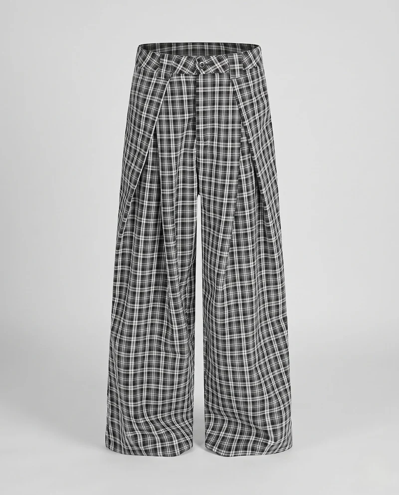 Frauenweite Karottenhose mit Falten Nord Taschen