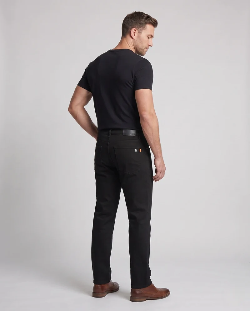 Herren Komfortable Weite Denim Jeans Nord Taschen