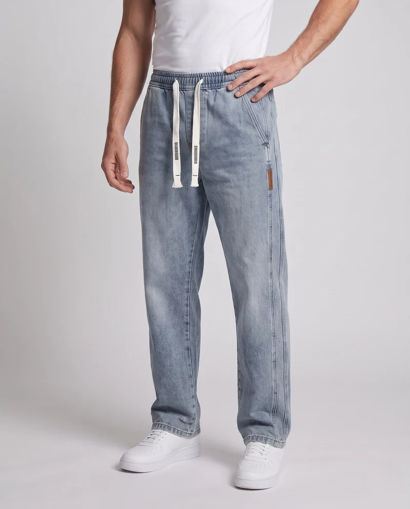 Herren Bequeme Lockere Denim-Hose Nord Taschen