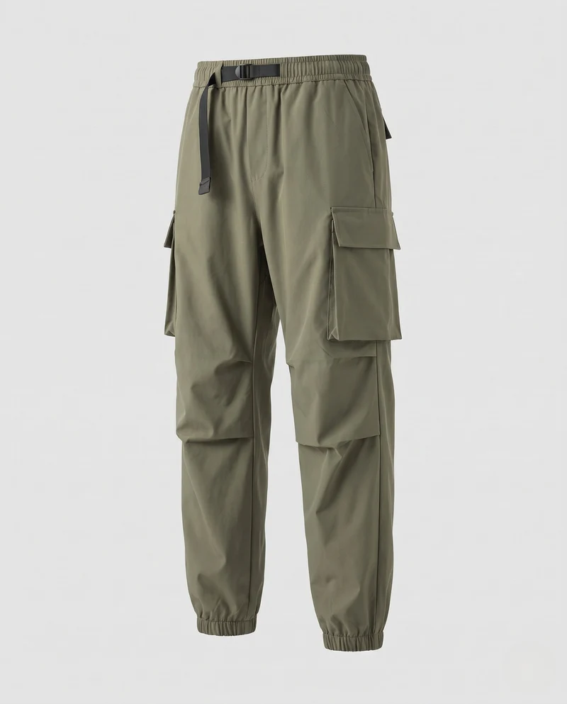 Herren Cargo-Hosen mit elastischem Bund und Taschen Nord Taschen