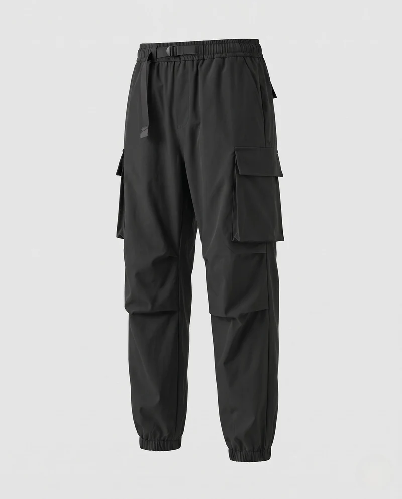 Herren Cargo-Hosen mit elastischem Bund und Taschen Nord Taschen