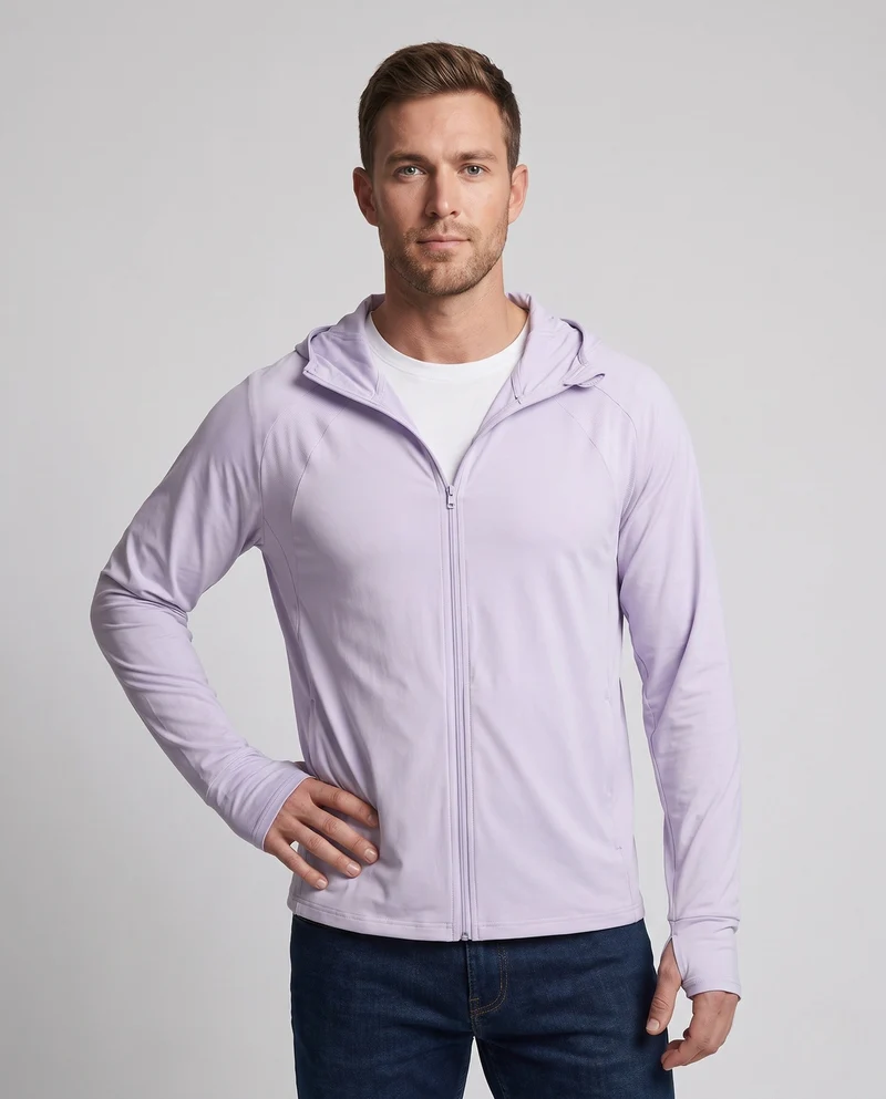 Leichte wasserabweisende Übergangsjacke für Herren mit Raglanärmeln und minimaler Nahtstruktur Nord Taschen