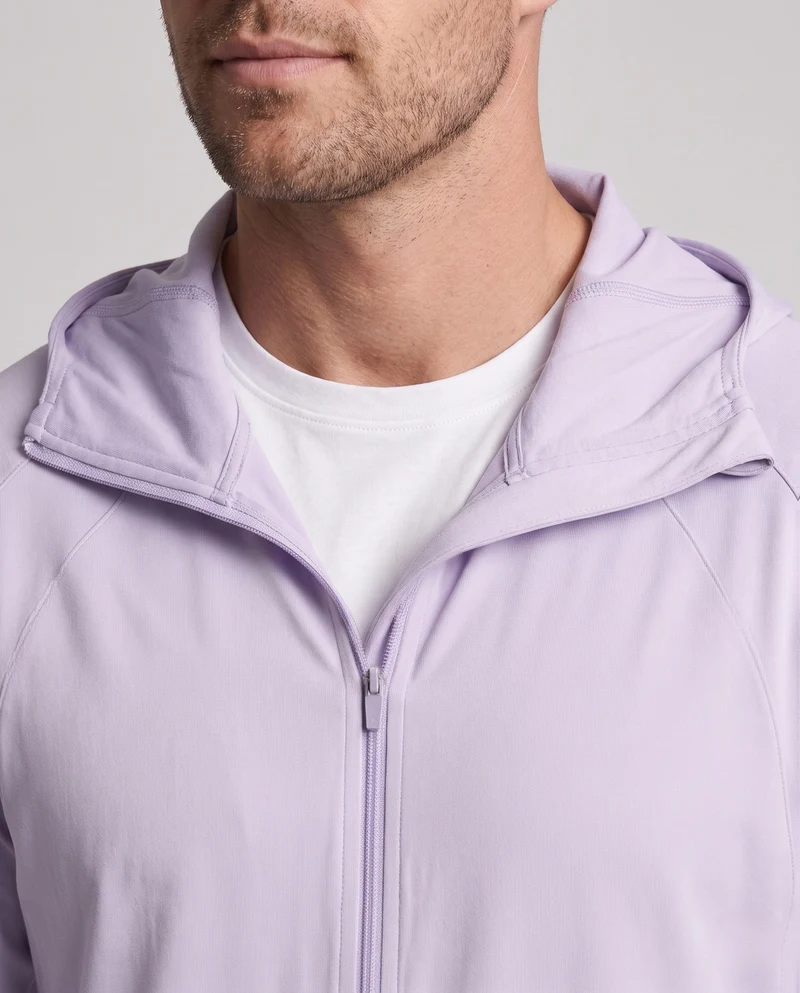 Leichte wasserabweisende Übergangsjacke für Herren mit Raglanärmeln und minimaler Nahtstruktur Nord Taschen