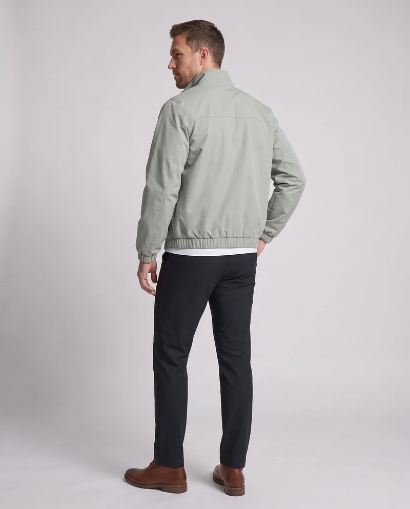Herren Leichte Wind- und Wasserabweisende Übergangsjacke mit Stehkragen & Elastischem Saum Nord Taschen