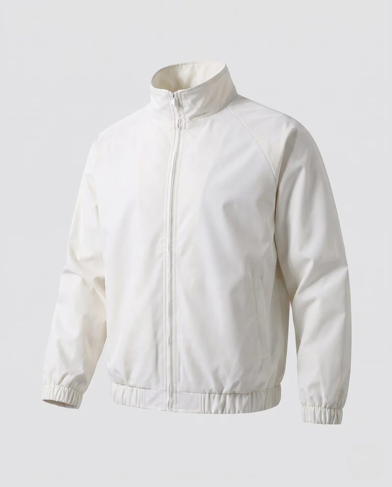 Herren Leichte Wind- und Wasserabweisende Übergangsjacke mit Stehkragen & Elastischem Saum Nord Taschen