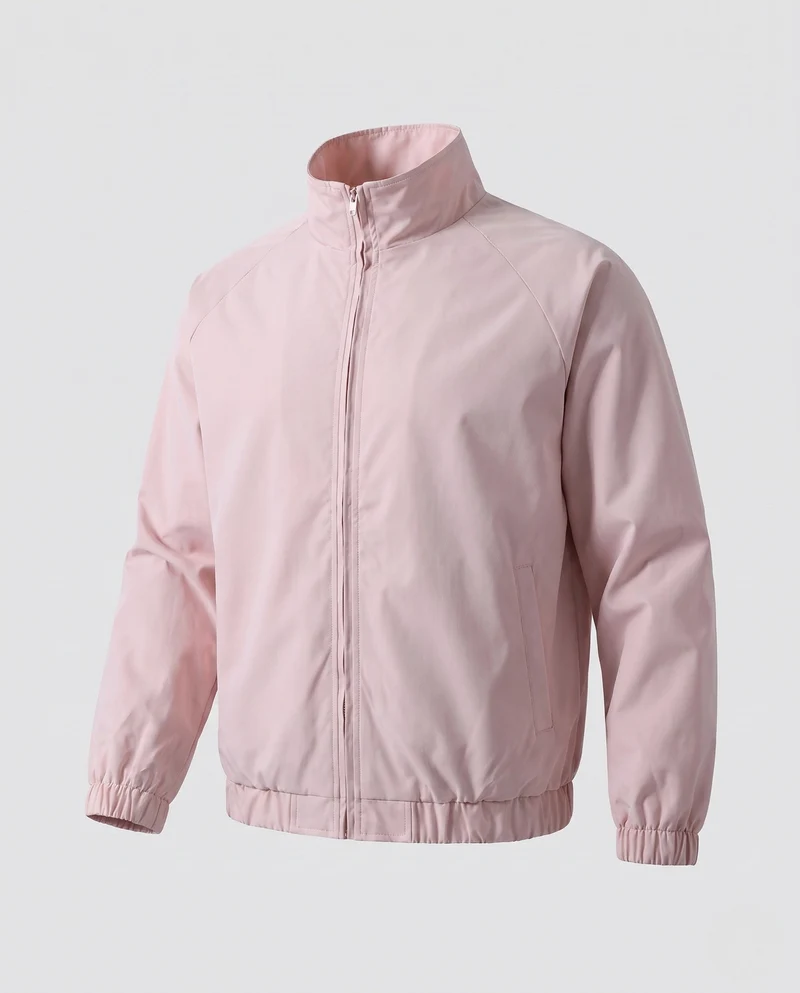 Herren Leichte Wind- und Wasserabweisende Übergangsjacke mit Stehkragen & Elastischem Saum Nord Taschen