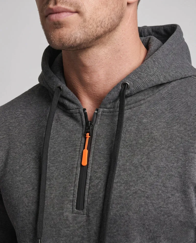 Herren Fleece-Loungewear-Set mit Halb-Reißverschluss-Hoodie, Taschenärmeln & Slim Jogger Nord Taschen