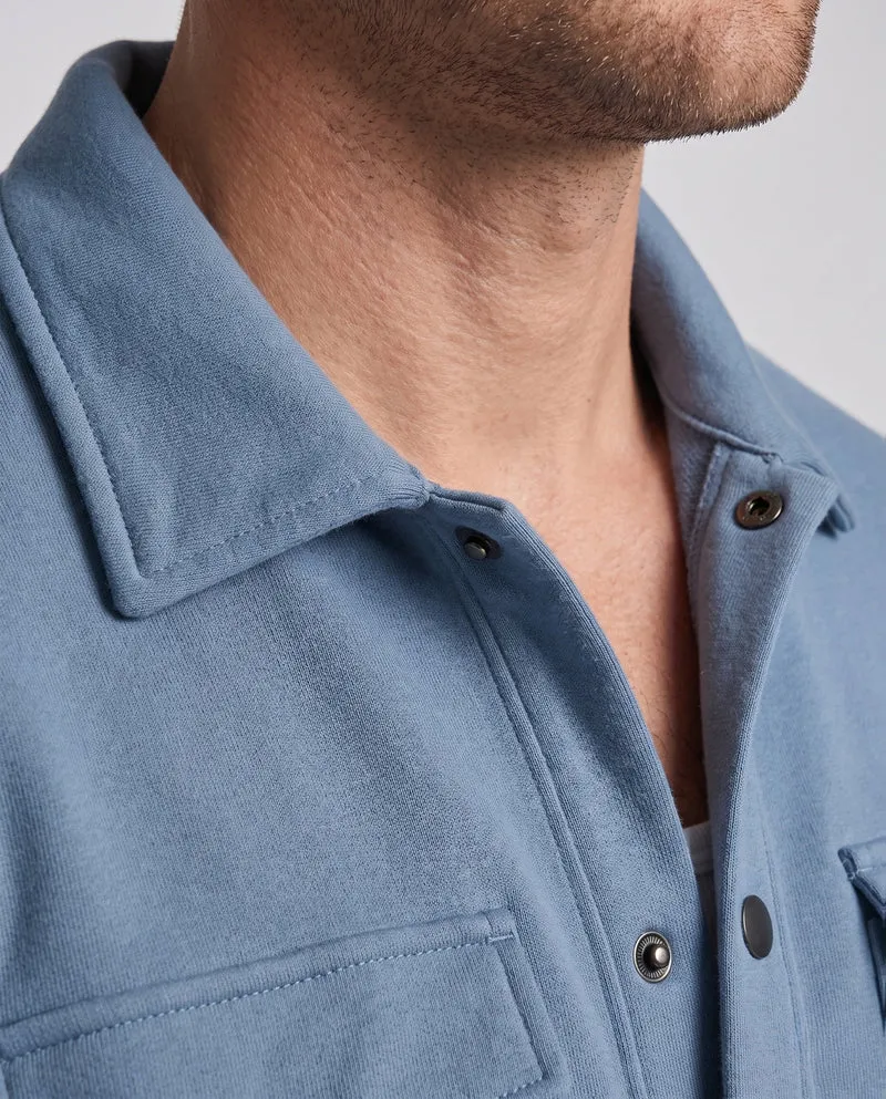 Herren Freizeit-Set Button-Up Overshirt mit Brusttaschen und schmalen Jogginghosen Nord Taschen