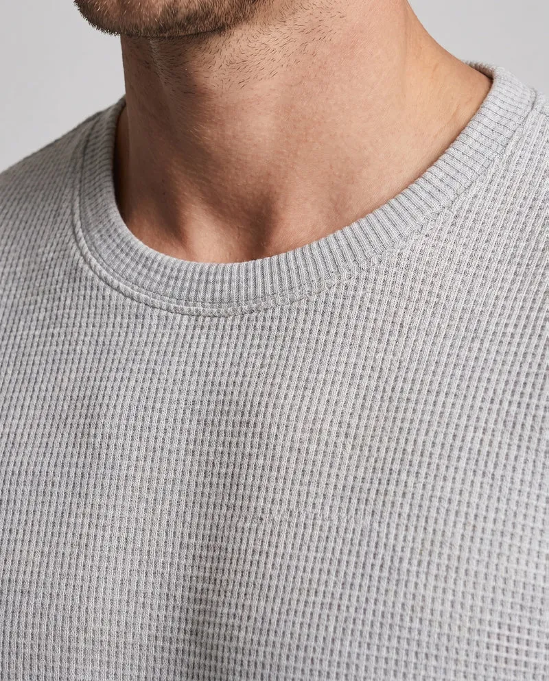 Herren fein strukturiertes Komfort-Loungewear-Set mit Rundhalsausschnitt, schmal zulaufenden Jogginghosen & Kordelzug Nord Taschen