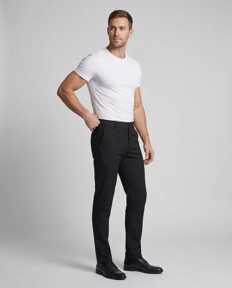 Herren Stilvolle Anzughose Nord Taschen