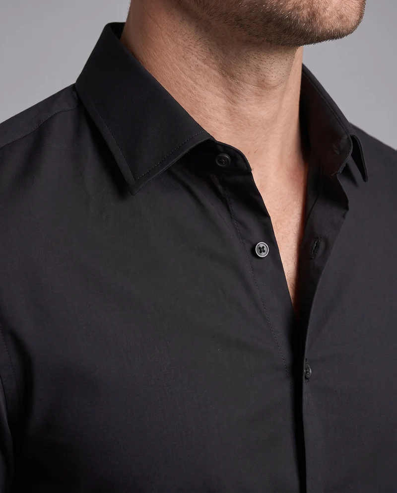Herren Stretch-Fit Langarmshirt Nord Taschen
