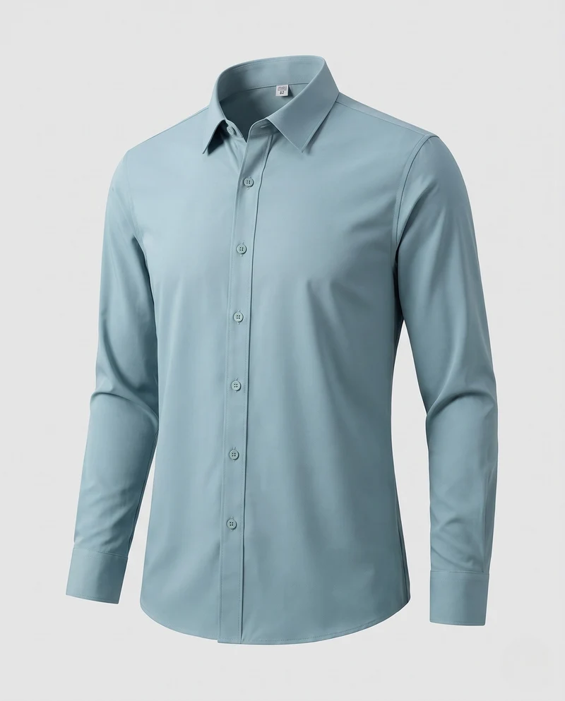 Herren Stretch-Fit Langarmshirt Nord Taschen